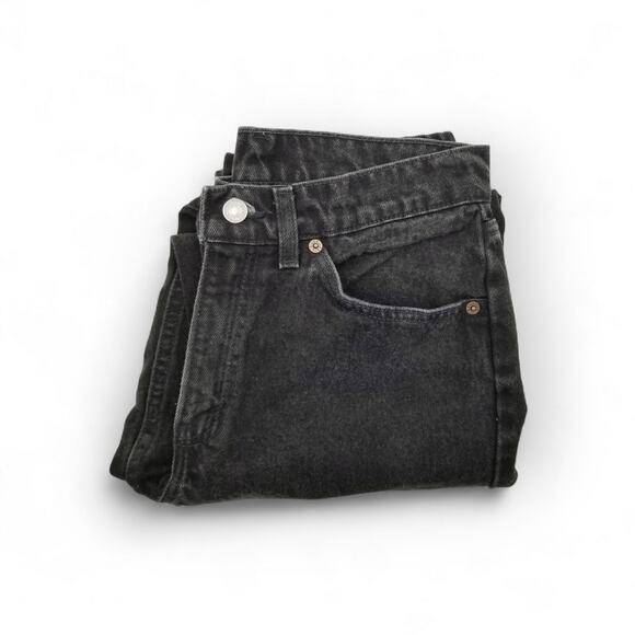 VINTAGE LEVI'S 961 Loose Fit Orange Tab 1996 Black 100% Cotton - 6 Short - Picture 6 of 11